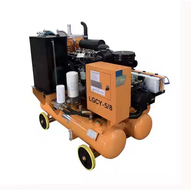 Portable screw air compressor with diesel driven LGCY-5